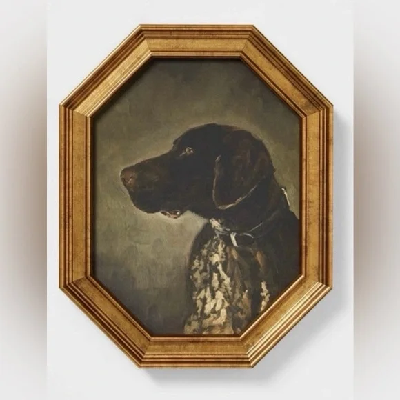 Studio McGee Target Threshold Pointer Dog Portrait Gold Frame Art
8 x 10 Vintage - Picture 1 of 7